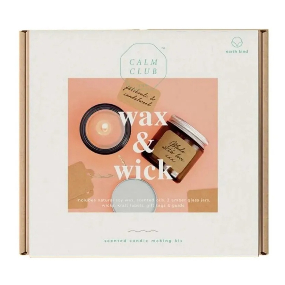 Calm Club Wax & Wick Scented Candle Making Kit